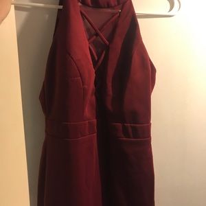 Burgundy dress